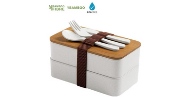 Caja de almuerzo fibra de bambú