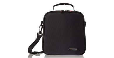 IRIS Basic Bolsa Porta Alimentos con 2 Contenedores, Tela, Negro