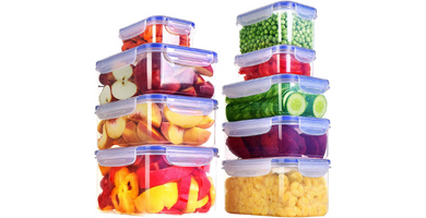 KICHLY 9 envases herméticos de plástico