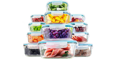 KICHLY - tuppers de vidrio 24 piezas