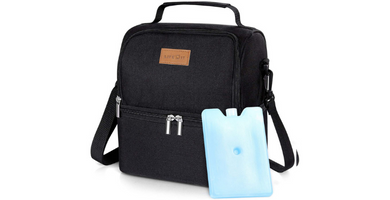 Lifewit Bolsa Térmica Porta Alimentos con Paquete de Hielo Doble Compartimento