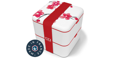 MONBENTO - Fiambrera MB Square Rosa blanco