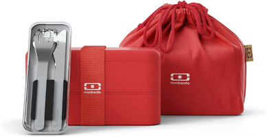 MONBENTO - Set Fiambrera Podium Rojo