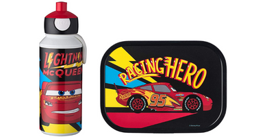 Mepal Juego Botella y Fiambrera Cars Go