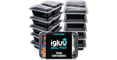 Pack 10 Recipientes para Comida de Plástico