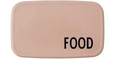 Design Letters Caja de comida y almuerzo Rosa