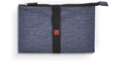 IRIS BARCELONA - Bolsa Merienda Azul Jaspeada