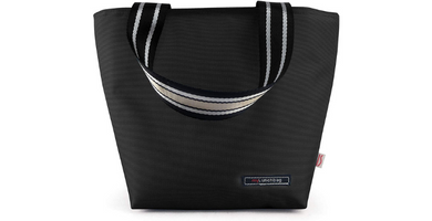 IRIS Tote Bolsa Porta Alimentos, Tela, Negro