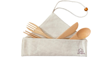 UMAMI Juego de Cubiertos Madera