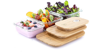 UMAMI set 3 Fiambreras de vidrio